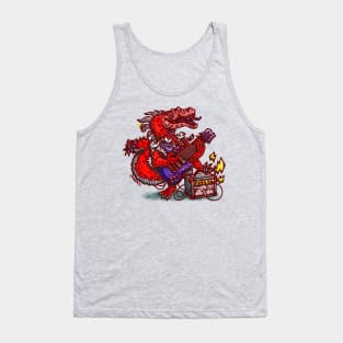 Rock raptor (Red/Blue) Tank Top